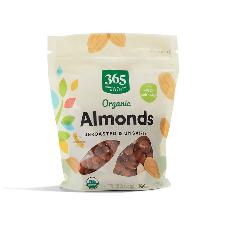 365 By Whole Foods Market Organic Raw Almonds 10 Ounce