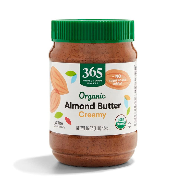 365 By Whole Foods Market Organic Creamy Almond Butter 16 Ounce