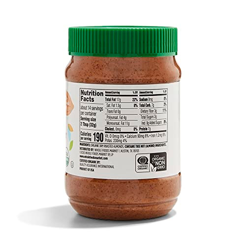 365 By Whole Foods Market Organic Creamy Almond Butter 16 Ounce