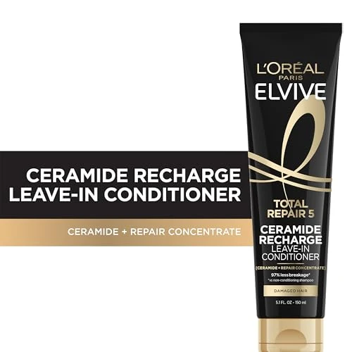 L Oreal Paris Elvive Total Repair 5 Protein Recharge Leave In Conditioner Treatment And Heat Protectant 5.1 Ounce