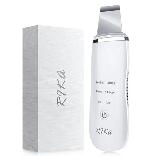 Rika Skin Care Tools Skin Scrubber Waterproof Facial Spatula Blackhead Removal Tools Pore Cleaner With 4 Modes Pore Scrubber For Deep