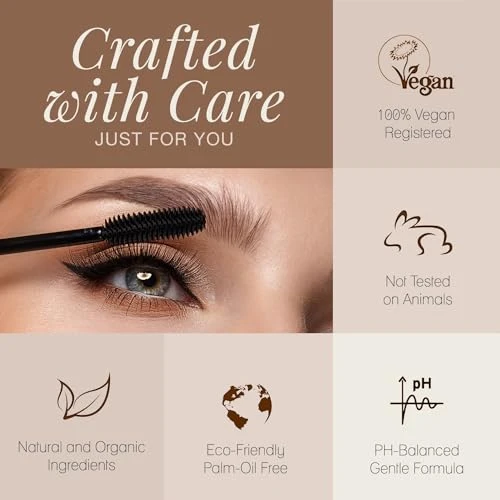 Poppy Austin Organic Mascara Black Hypoallergenic Waterproof 0.31 Fl Oz