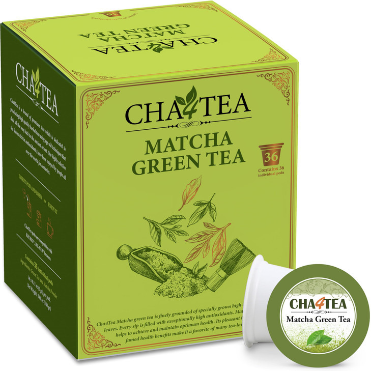 Cha4Tea 36 Count Matcha Green Tea For Keurig