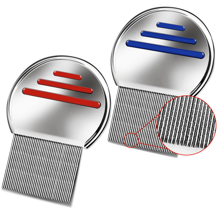 2 Pack Professional Stainless Steel Comb