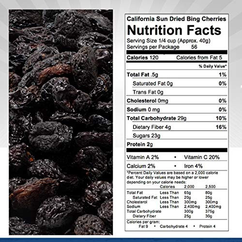 Traina Home Grown Ca Sun Dried Natural Cherries Dried Fruit Bulk 5Lbs