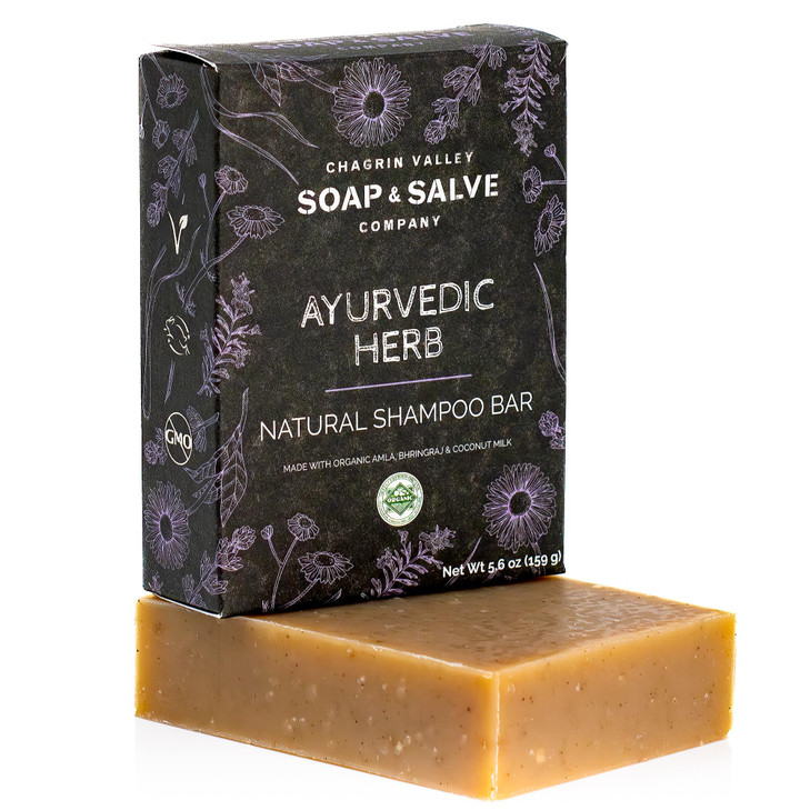 Chagrin Valley Soap And Salve Ayurvedic Organic Shampoo And Body Wash Soap Bar Nurtures Dandruff And Dull Hair Sulfate Free Shampoo