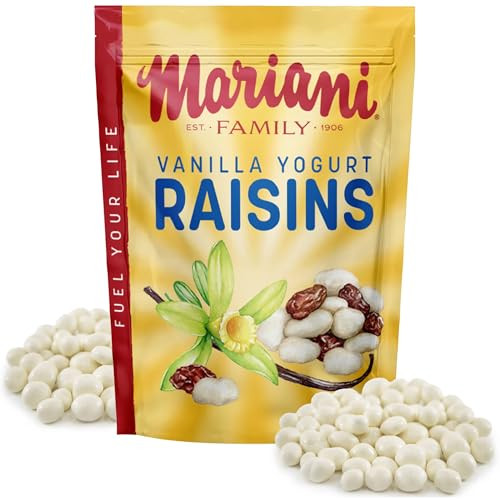 Mariani Vanilla Yogurt Raisins Healthy Snacks For Kids And Adults Gluten Free Snacks 7 Ounces Pack Of 1 Resealable Bag