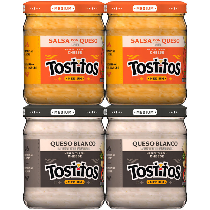 Tostitos Queso Variety Pack 11.25 Ounce Pack Of 4