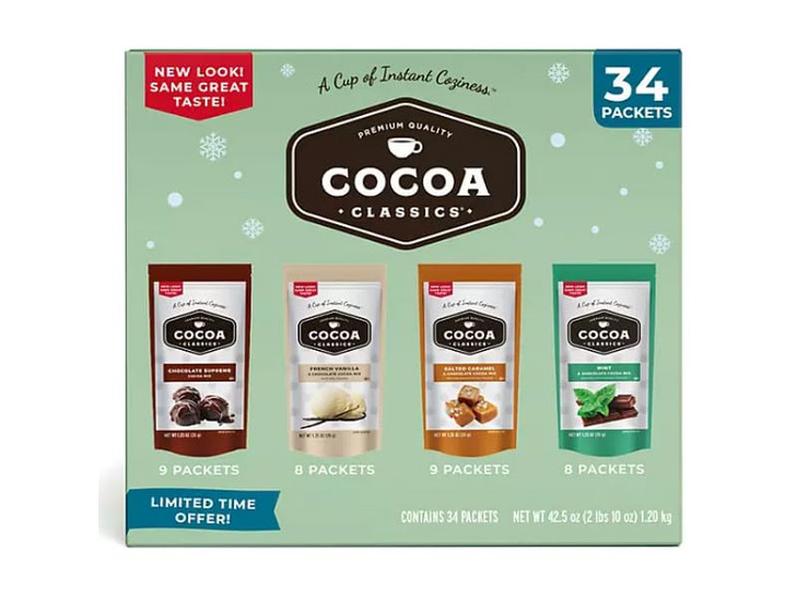 Cocoa Classics Cocoa Mix Variety Pack 34 Ct
