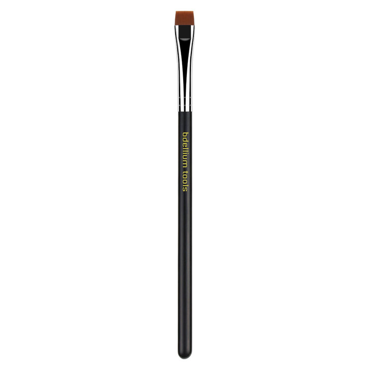 Bdellium Tools Professional Makeup Brush - Maestro Series 714 Flat Eye Definer - With Soft Synthetic Fibers, For Eye Definition (Black, 1pc)
