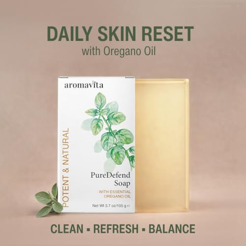 Oregano Oil Soap Bars For Face Hands And Body Plant Based Cleanser 2 Pack