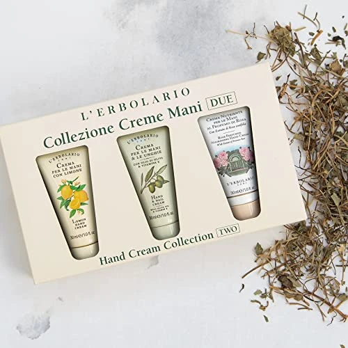 L Erbolario Hand Cream Collection 2 Olive Oil Cuticle And Nail Care Lotion Lemon And Rose Perfumed Moisturizing Hand Lotion For Smooth Skin