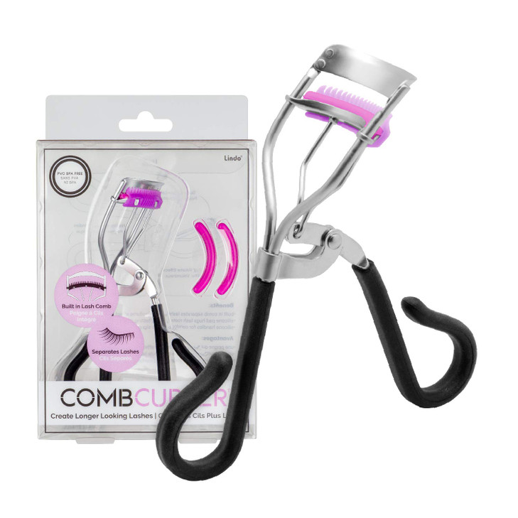 Lindo Combcurler Eyelash Curler With Comb Purple