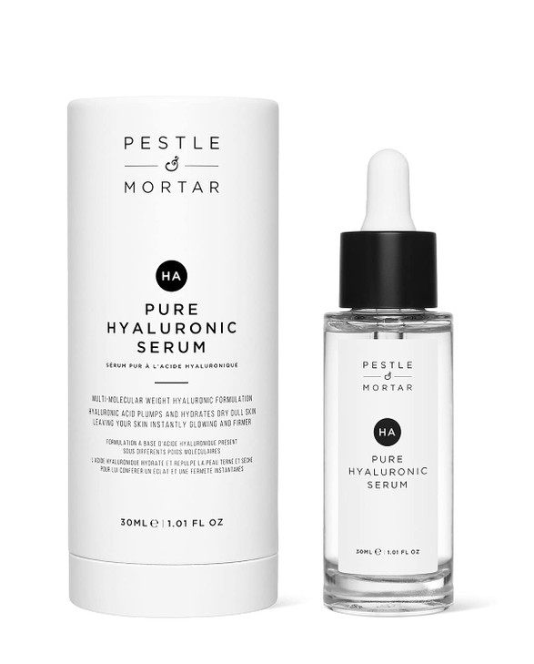 Pestle And Mortar 2 Percent Pure Hyaluronic Acid Serum For Face With Vitamin B5 Anti Ageing Hydrating Facial Moisturizer Deep Hydration And