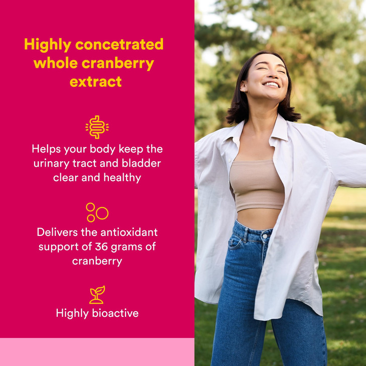 CranRich by Natural Factors, Super Strength Cranberry Concentrate, Antioxidant Supplement for Urinary Tract Support, Non-GMO, 90 Capsules