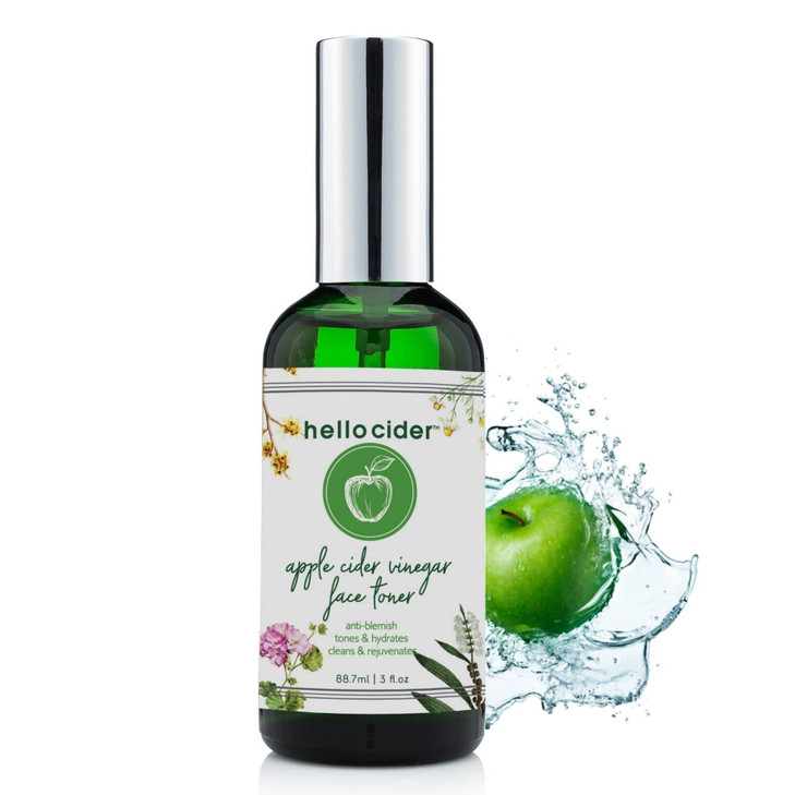 Apple Cider Vinegar Toner Witch Hazel Tea Tree Rose Geranium Lavender Chamomile. No Oils. Tone Reduce Blemish Clear Pores And Acne 3Oz.