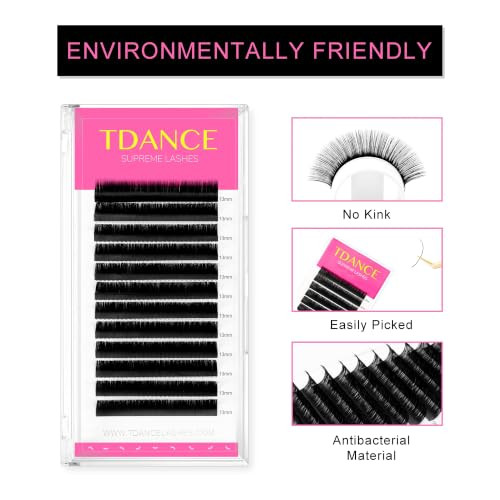 Tdance Lash Extension Matte Black Eyelash Extension C Cc D Dd J B L Curl Volume And Classic Lash Extensions 0.03 0.18Mm Thickness