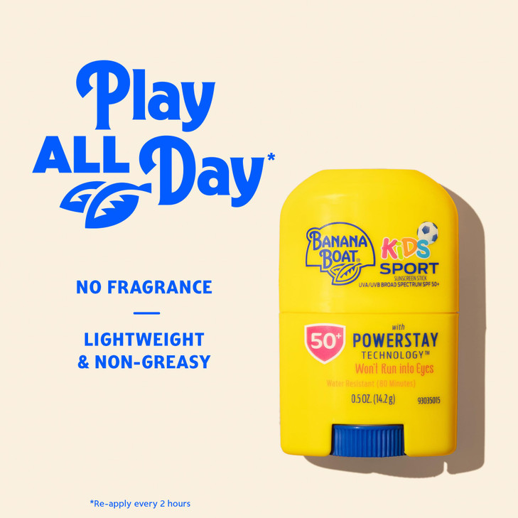 Banana Boat Sport Kids Sunscreen Stick Spf 50 0.5 Oz