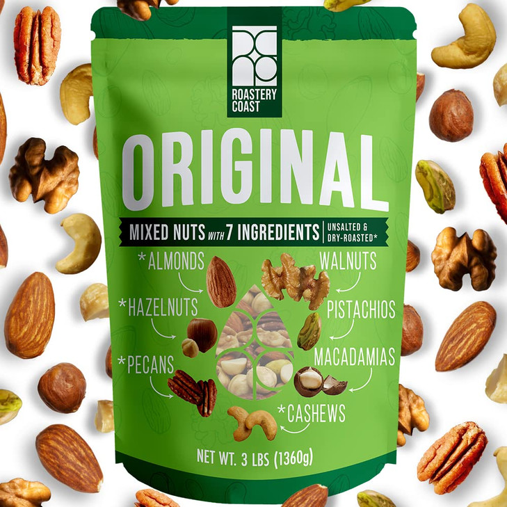 Roastery Coast Daily Nuts Healthy Mix Bulk Nuts Snack Mix Deluxe Assorted Snack Nut Snacks Healthy Snacks For Adults Dry Fruits Nut Mix