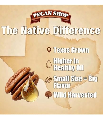 Pecan Shop Raw Unpasteurized Shelled Texas Native Pecans Wild Harvested And Tested Pesticide Free Pecan Halves In Oxygen Barrier Bag For