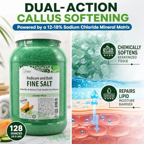 Spa Redi Salon Pedicure Dead Sea Salt Foot Soak Softening 128 Oz