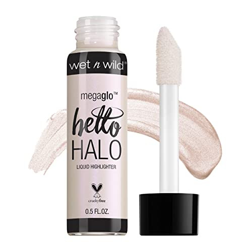 Wet N Wild Megaglo Hello Halo Liquid Highlighter Makeup Shimmer Glow Halographic