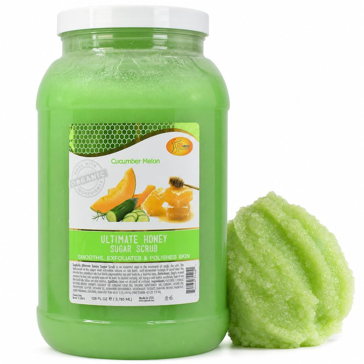 Spa Redi Salon Body Scrub Deep Moisturizing Honey Cucumber 128 Oz