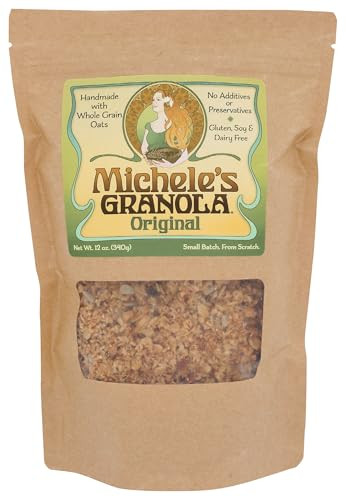 Michele S Granola Original Handmade Non Gmo Whole Grain Oats Free Of Gluten Soy Wheat And Dairy
