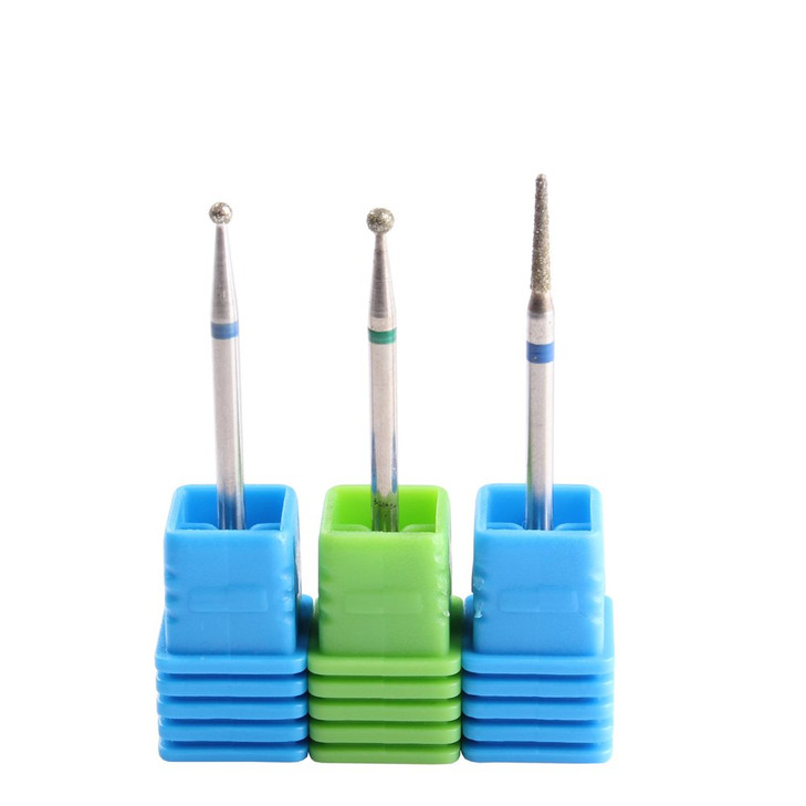 3Pcs Cuticle Clean Carbide Nail Drill Bit Diamond Rotary Burrs Electric Nail File For Manicure Pedicure Tools