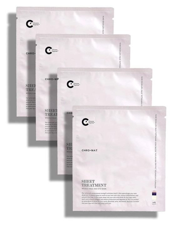 Chromat Sheet Treatment Hydrating Face And Eye Masks 4 Pack