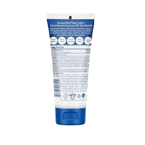 Stream 2 Sea Tinted Sunscreen Spf 20 Biodegradable Reef Safe Travel Size