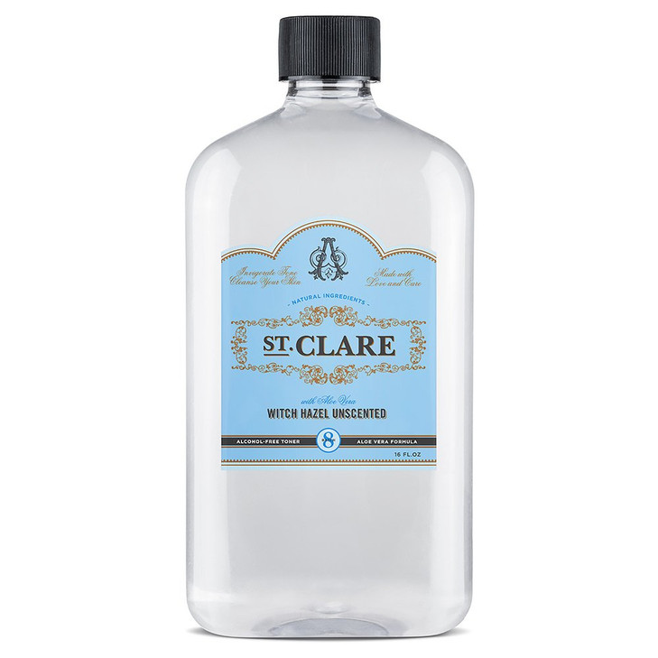 St Clare Unscented Aloe And Witch Hazel Facial Toner Alcohol Free 16Oz