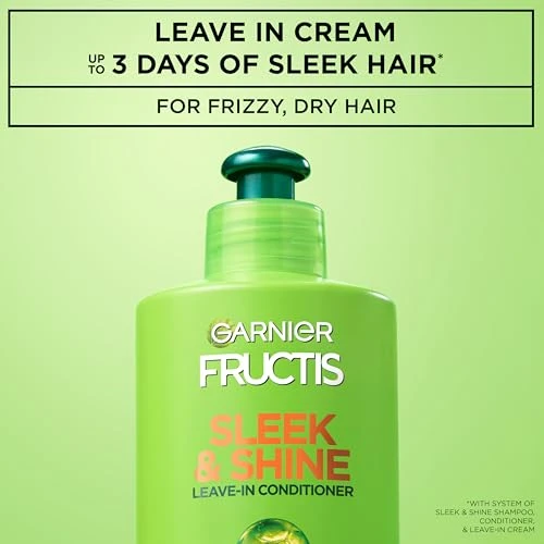 Garnier Fructis Sleek And Shine Leave In Conditioner Cream 10.2 Fl Oz