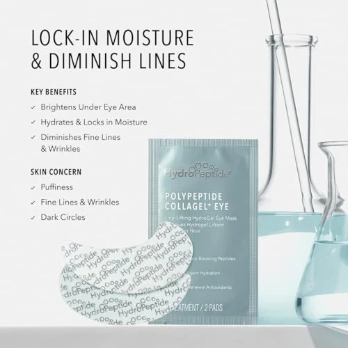 Hydropeptide Polypeptide Collagen Plus Eye Hydrogel Under Eye Masks 8 Pairs