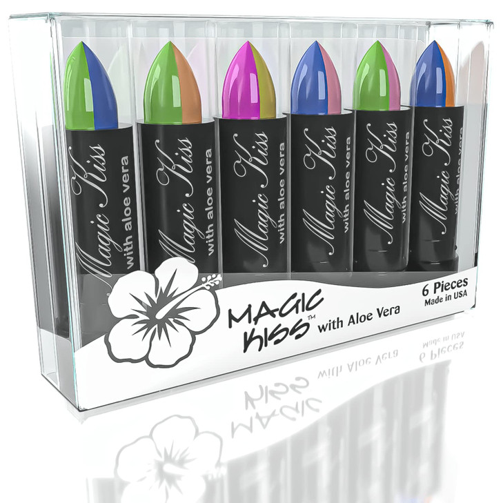 Pack Of 6 Magic Kiss Color Changing Matte Lipstick Set Long Lasting Nutritious Lips Moisturizer Magic Temperature Color Change Lip Balm With