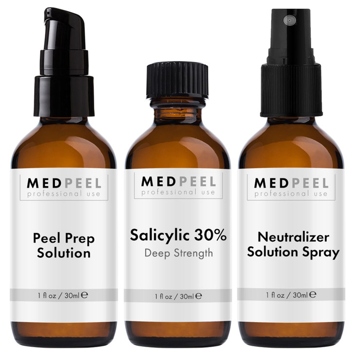 Medpeel Salicylic Acid Peel 30 Percent Essential Peel Kit Includes Peel Prep