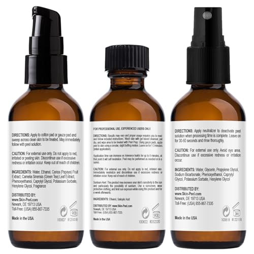 Medpeel Salicylic Acid Peel 30 Percent Essential Peel Kit Includes Peel Prep