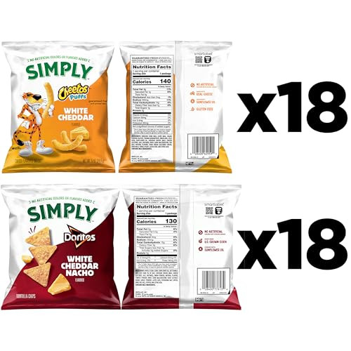 Simply Doritos And Cheetos Mix Variety Pack 0.875 Ounce Pack Of 36