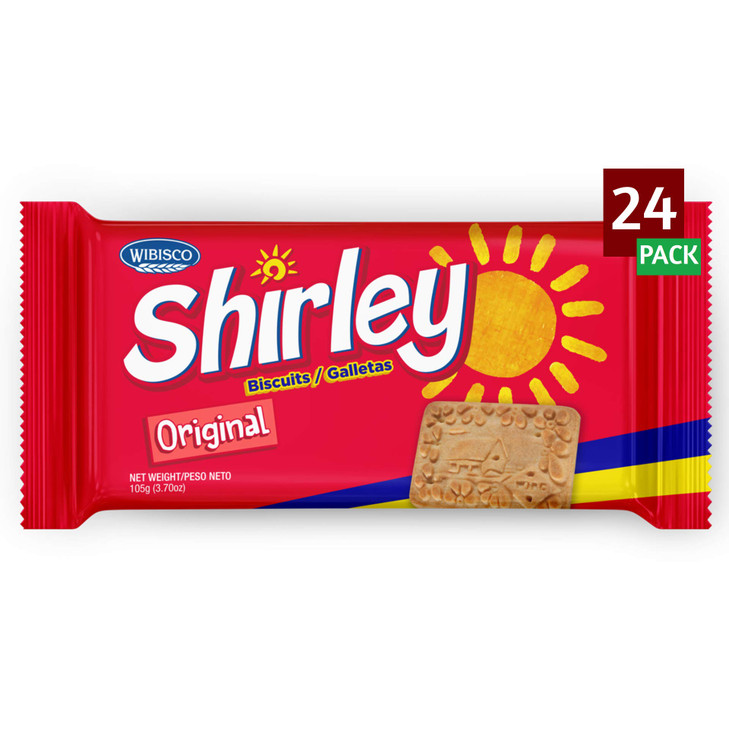 Wibisco Shirley Biscuits Original 3.7 Oz Pack Of 24