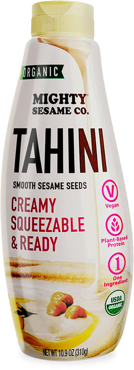 Mighty Sesame Co. Organic Tahini Squeezable Creamy And Ready Tahini Paste 10.9Oz Gluten Free Vegan Non Gmo Keto Friendly Plant Based Protein