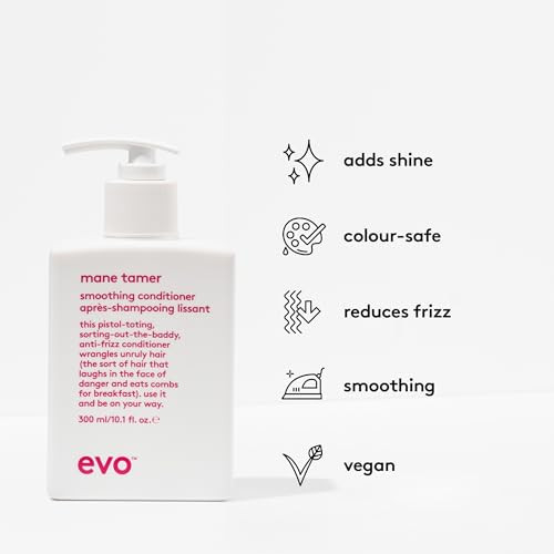 Evo Mane Tamer Smoothing Conditioner For Frizzy Unruly Hair 10.1 Fl Oz