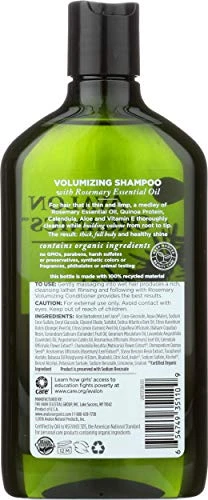 Avalon Organics Shampoo Volumizing Rosemary 11 Oz