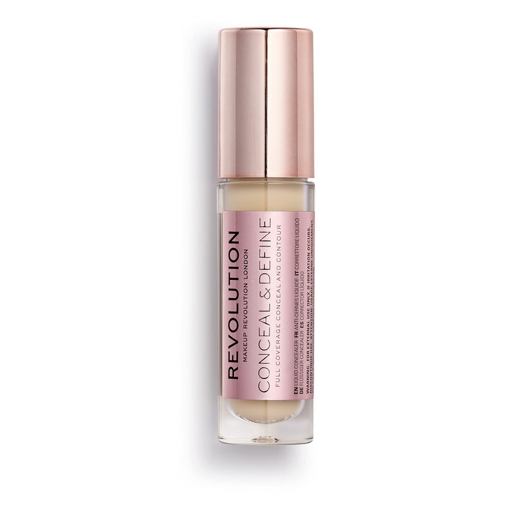 Revolution Conceal And Define Concealer Full Coverage And Lightweight Long Lasting Matte Finish Vegan And Cruelty Free C6 Fair Or Light Skin