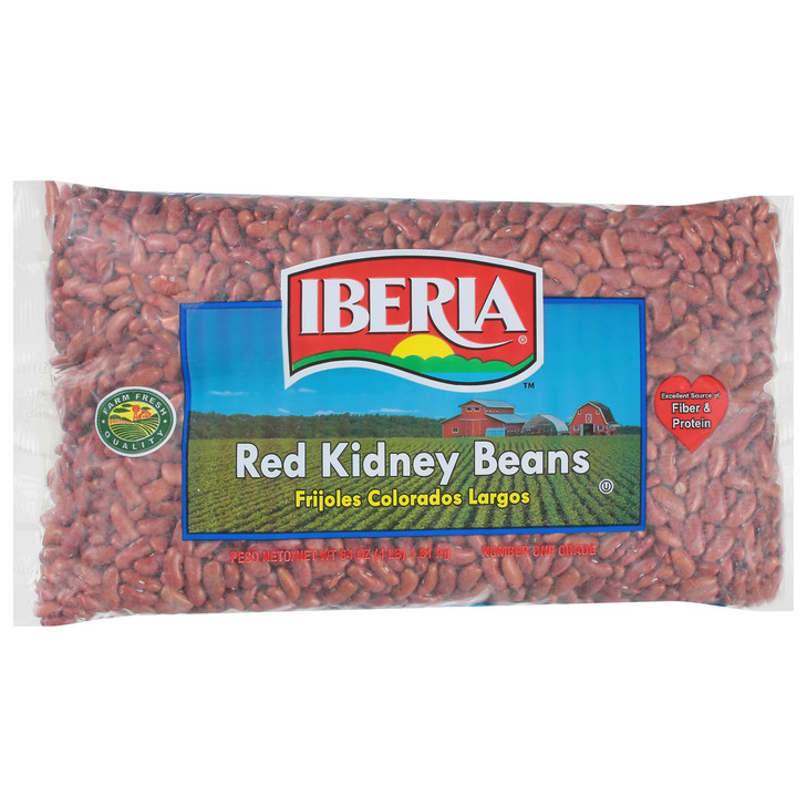 Iberia Dry Red Kidney Beans 4 Lb Bag