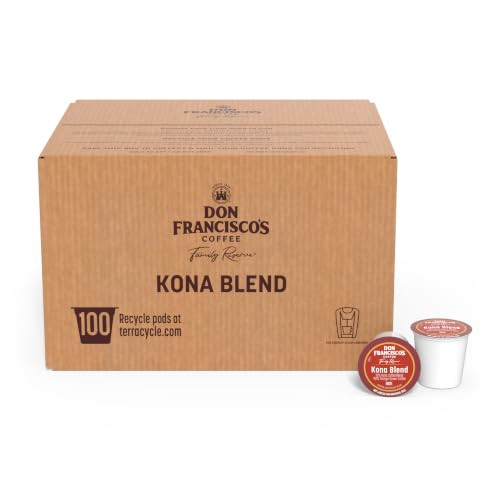 Don Francisco S Kona Blend Single Serve Coffee Pods Medium Roast 100Ct