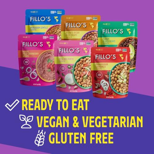 Fillo S Beans Ready To Eat Bean Variety Pack Gluten Free 6 Pack