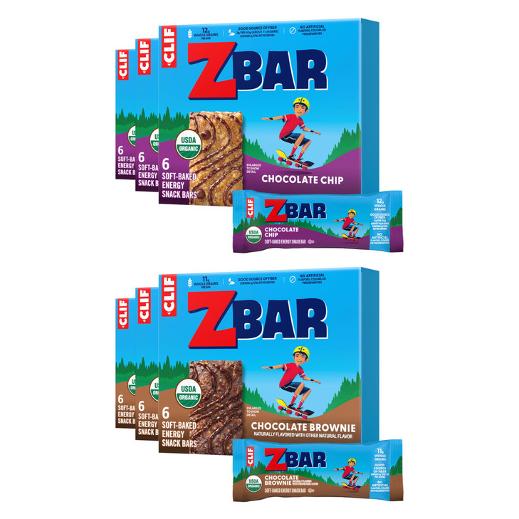 Zbar Soft Baked Snack Bars Variety Pack Organic Granola Bars 36Ct