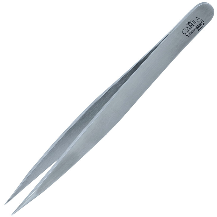 Camila Solingen Cs27 4 Professional Surgical Grade Stainless Steel Precision Tip Eyebrow Tweezers For Facial Hair Shaping And Removal.