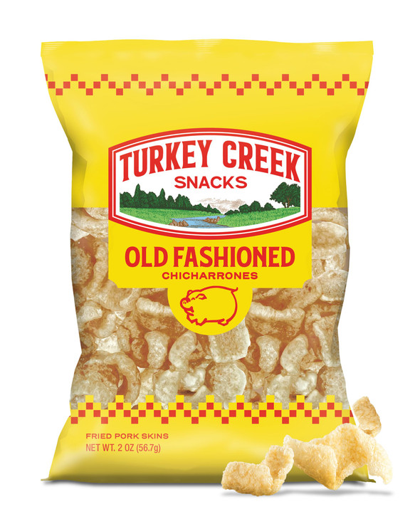 Turkey Creek Old Fashioned Original Flavored Chicharrones 12 Pack 2 Oz