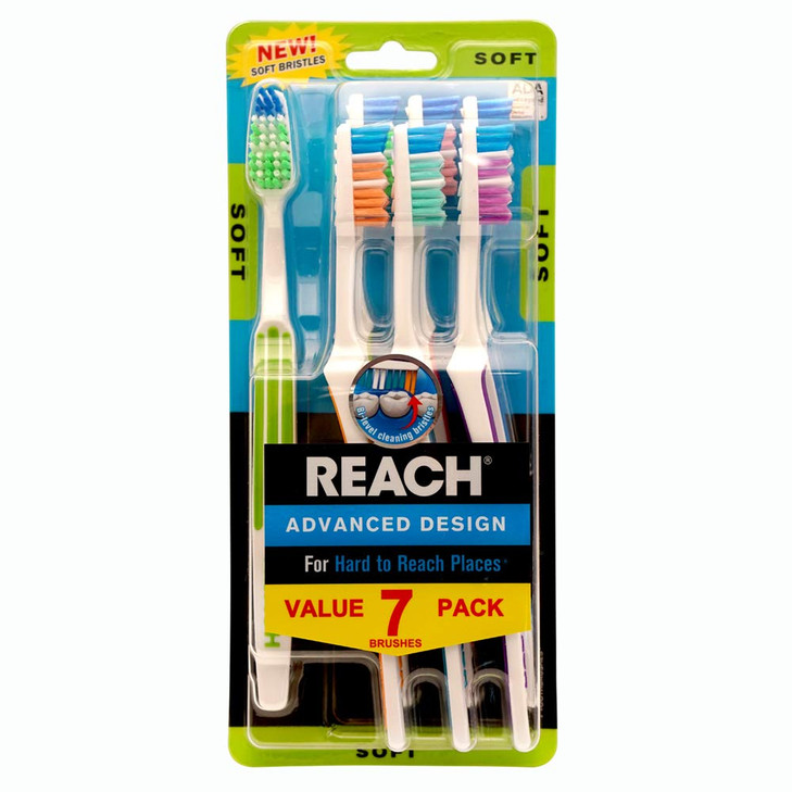 Reach Advanced Design Adult Toothbrush Soft 7 Count